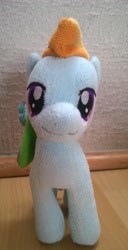 Size: 1639x3191 | Tagged: safe, derpibooru import, rainbow dash, aurora, irl, photo, plushie, solo