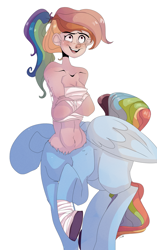 Size: 2000x3180 | Tagged: safe, artist:mili-kat, derpibooru import, rainbow dash, centaur, abs, pegataur, solo