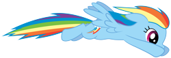 Size: 6000x2050 | Tagged: safe, artist:chubble-munch, rainbow dash, pegasus, pony, lesson zero, absurd resolution, flying, simple background, solo, transparent background, vector, wind