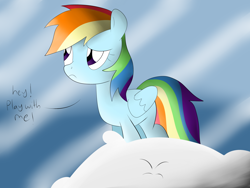 Size: 4000x3000 | Tagged: safe, artist:graytyphoon, derpibooru import, rainbow dash, pegasus, pony, hey, sad, solo