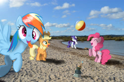 Size: 6016x4000 | Tagged: safe, artist:globalpredatorx, derpibooru import, applejack, pinkie pie, rainbow dash, rarity, earth pony, pegasus, pony, unicorn, ponies in real life