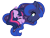 Size: 952x728 | Tagged: safe, artist:rosebuddity, princess luna, twilight sparkle, alicorn, pony, bust, female, lesbian, portrait, shipping, simple background, transparent background, twiluna