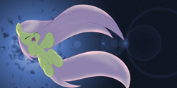 Size: 1024x511 | Tagged: safe, artist:dusthiel, fluttershy, pegasus, pony, crying, falling, night, nightmare, solo, wingless