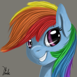 Size: 1000x1000 | Tagged: safe, artist:xenstroke, rainbow dash, pegasus, pony, female, mare, simple background, solo