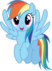 Size: 3680x5000 | Tagged: safe, artist:dashiesparkle, derpibooru import, rainbow dash, pegasus, pony, :d, absurd resolution, cute, dashabetes, looking at you, simple background, solo, transparent background, vector