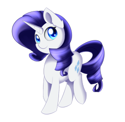 Size: 1024x1000 | Tagged: safe, artist:dusthiel, rarity, pony, unicorn, female, horn, mare, solo, white coat