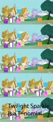 Size: 2533x5785 | Tagged: safe, artist:greyone, derpibooru import, applejack, fluttershy, pinkie pie, rainbow dash, rarity, twilight sparkle, earth pony, pegasus, pony, unicorn, comic, math, minimalist, not salmon, wat