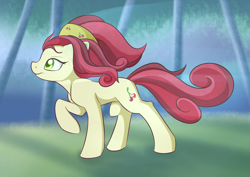 Size: 2148x1524 | Tagged: safe, artist:dusthiel, cherry jubilee, pony, colored pupils, raised hoof, solo, windswept mane