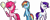 Size: 4000x1639 | Tagged: safe, artist:applejacks2, derpibooru import, pinkie pie, rainbow dash, rarity, earth pony, pegasus, pony, unicorn, balloon, filly, younger