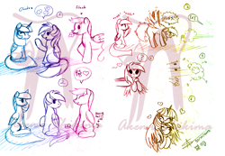 Size: 1303x901 | Tagged: safe, artist:shikimaakemi, flash sentry, rainbow dash, twilight sparkle, twilight sparkle (alicorn), alicorn, pegasus, pony, blushing, comic, female, heart, lesbian, mare, obtrusive watermark, pictogram, shipping, sketch, twidash, watermark