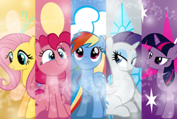 Size: 749x506 | Tagged: safe, derpibooru import, fluttershy, pinkie pie, rainbow dash, rarity, twilight sparkle, earth pony, pegasus, pony, unicorn