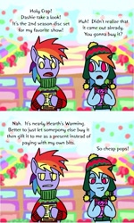 Size: 601x1005 | Tagged: safe, artist:ryuspike, rainbow blaze, rainbow dash, pegasus, pony, ask-rainbowdad, christmas, clothes, comic, hearth's warming