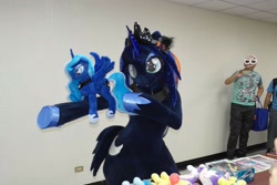 Size: 2048x1365 | Tagged: safe, princess luna, alicorn, pony, female, fursuit, horn, irl, mare, photo