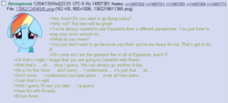 Size: 703x319 | Tagged: safe, rainbow dash, pegasus, pony, /mlp/, 4chan, anon in equestria, feels, greentext, rejection is magic, text