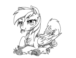 Size: 430x326 | Tagged: safe, artist:stoic5, derpibooru import, rainbow dash, pegasus, pony, ear fluff, eating, grass, horses doing horse things, prone, solo, tail feathers, underhoof