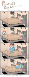 Size: 2112x5529 | Tagged: dead source, safe, artist:jittery-the-dragon, derpibooru import, rainbow dash, human, bed, behaving like a cat, comic, cute, dashabetes, facesitting, female, female on male, female on top, human male, kneading, male, night, on top, pointless pony tips, pony pet, sleeping, straight