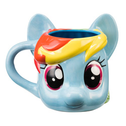 Size: 500x500 | Tagged: safe, derpibooru import, rainbow dash, pegasus, pony, blue coat, female, mare, merchandise, mug, multicolored mane