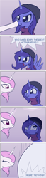 Size: 1254x4850 | Tagged: safe, artist:dusthiel, oc, oc:astrum, oc:krinita, alicorn, pony, alicorn oc, ambient.prologue, ambient.white, boop, clothes, comic, cute, dialogue, female, hat, i regret nothing, not celestia, not luna, scarf, scrunchy face, to the moon