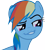 Size: 3500x3880 | Tagged: safe, rainbow dash, pegasus, pony, daring don't, season 4, dash face, face, simple background, smugdash, solo, transparent background, vector