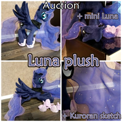 Size: 2000x2000 | Tagged: safe, artist:kuroran, princess luna, alicorn, irl, photo, plushie, solo