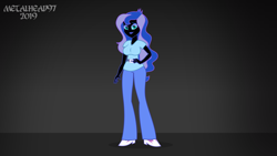 Size: 8000x4500 | Tagged: safe, artist:metalhead97, nightmare moon, princess luna, vice principal luna, better together, equestria girls, breasts, commission, equestria girls-ified, hand on hip, looking at you, show accurate, smiling, smirk, vice principal nightmare moon, wide hips