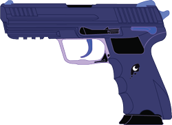 Size: 474x347 | Tagged: safe, artist:stu-artmcmoy17, princess luna, barely pony related, cutie mark, gun, handgun, heckler and koch, no pony, pistol, simple background, transparent background