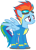 Size: 760x1052 | Tagged: safe, artist:blah23z, derpibooru import, edit, rainbow dash, spitfire, palette swap, recolor, simple background, solo, transparent background, vector, wonderbolts uniform