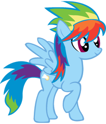 Size: 900x1057 | Tagged: safe, artist:blah23z, derpibooru import, edit, cloudchaser, rainbow dash, palette swap, recolor, simple background, solo, transparent background, vector