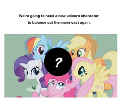 Size: 914x782 | Tagged: safe, derpibooru import, applejack, fluttershy, pinkie pie, rainbow dash, rarity, twilight sparkle, earth pony, pegasus, pony, unicorn, friendship is magic, magical mystery cure, alicorn drama, hilarious in hindsight, mane six