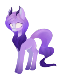 Size: 1260x1572 | Tagged: safe, artist:dusthiel, oc, oc:tresia umbreal, earth pony, pony, female, horns, mare, simple background, solo, transparent background