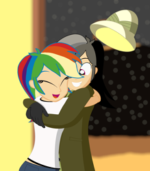 Size: 4800x5472 | Tagged: safe, artist:garretthegarret, daring do, rainbow dash, human, absurd resolution, christmas, cute, human coloration, humanized, light skin