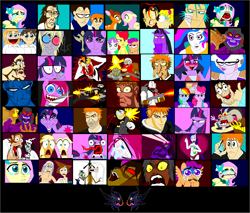 Size: 2641x2253 | Tagged: safe, artist:terry, derpibooru import, apple bloom, applejack, fluttershy, pinkie pie, rainbow dash, rarity, scootaloo, sweetie belle, twilight sparkle, deer, earth pony, pegasus, pony, unicorn, mane six