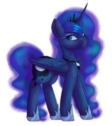 Size: 1024x1154 | Tagged: safe, artist:lunagalaxy2003, princess luna, alicorn, pony, female, hoof shoes, mare, simple background, solo, transparent background