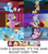 Size: 790x895 | Tagged: safe, derpibooru import, edit, edited screencap, screencap, discord, dumbbell, hoops, rainbow dash, spike, starlight glimmer, twilight sparkle, draconequus, dragon, pegasus, pony, unicorn, over a barrel, princess twilight sparkle (episode), the crystalling, the cutie re-mark, the return of harmony, too many pinkie pies, 3d glasses, chair, colt, eating, excited, female, filly, filly rainbow dash, foal, food, image macro, lawn chair, lidded eyes, male, mare, meme, open mouth, popcorn, popcorn buddies, sitting, younger