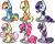 Size: 1276x1016 | Tagged: safe, artist:saundveyvpay, derpibooru import, applejack, fluttershy, pinkie pie, rainbow dash, rarity, twilight sparkle, twilight sparkle (alicorn), alicorn, earth pony, pegasus, pony, unicorn, chibi, female, mane six, mare