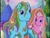 Size: 640x480 | Tagged: safe, derpibooru import, pinkie pie, rainbow dash, rainbow dash (g3), earth pony, pony, g3, the runaway rainbow, mud, muddy