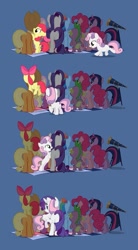 Size: 501x905 | Tagged: safe, derpibooru import, apple bloom, applejack, pinkie pie, rainbow dash, rarity, spike, sweetie belle, twilight sparkle, dragon, earth pony, pegasus, pony, unicorn