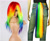 Size: 1600x1311 | Tagged: safe, rainbow dash, clothes, cosplay, female, hair, irl, multicolored hair, tail