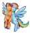 Size: 534x590 | Tagged: safe, artist:norang94, rainbow dash, scootaloo, pegasus, pony, hug, scootalove