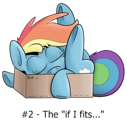 Size: 1014x977 | Tagged: dead source, safe, artist:jittery-the-dragon, derpibooru import, rainbow dash, pegasus, pony, box, eyes closed, flexible, pony in a box, prone, simple background, sleeping, sleepy pony positions, solo, transparent background, underhoof