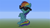 Size: 1913x1077 | Tagged: safe, derpibooru import, rainbow dash, pegasus, pony, crossed hooves, game screencap, minecraft, minecraft pixel art, pixel art, sunglasses