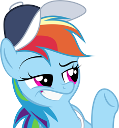 Size: 3453x3683 | Tagged: safe, artist:qcryzzy, rainbow dash, pegasus, pony, flight to the finish, blue coat, female, mare, multicolored mane, solo