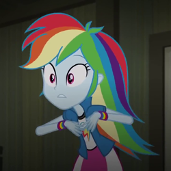 Size: 720x720 | Tagged: safe, derpibooru import, screencap, rainbow dash, equestria girls, rainbow rocks, cropped, solo