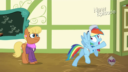 Size: 1280x720 | Tagged: safe, ms. harshwhinny, rainbow dash, pegasus, pony, flight to the finish, plot, whistle