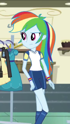 Size: 720x1280 | Tagged: safe, derpibooru import, screencap, rainbow dash, equestria girls, friendship games, cropped, solo