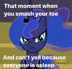 Size: 750x710 | Tagged: safe, edit, edited screencap, screencap, princess luna, alicorn, pony, a royal problem, badass, caption, cropped, female, image macro, meme, solo, text