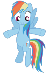 Size: 3410x5094 | Tagged: safe, artist:kurosakisoarin, rainbow dash, pegasus, pony, simple background, solo, transparent background, vector