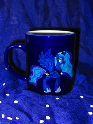 Size: 774x1032 | Tagged: safe, artist:malte279, princess luna, alicorn, pony, craft, cup, porcelain painting