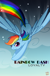 Size: 640x960 | Tagged: safe, artist:norang94, rainbow dash, pegasus, pony, cloud, cloudy, sky, solo