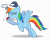 Size: 7655x6000 | Tagged: safe, artist:masem, rainbow dash, pegasus, pony, flight to the finish, absurd resolution, baseball cap, rainblow dash, rainbow dashs coaching whistle, simple background, solo, spitting, transparent background, vector, whistle, whistle necklace